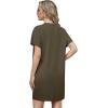 imageGRECERELLE Womens 2025 Casual Summer Shirt Dress Loose Round Neck Mini WrinkleFree Beach Dresses with Pocket