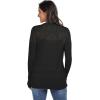imageGRECERELLE Womens Summer Crochet Sweaters Long Sleeve Lightweight Bolero Knit CardigansBlack