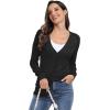 imageGRECERELLE Womens Summer Crochet Sweaters Long Sleeve Lightweight Bolero Knit CardigansBlack