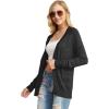 imageGRECERELLE Womens Summer Crochet Sweaters Long Sleeve Lightweight Bolero Knit CardigansBlack