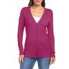 imageGRECERELLE Womens Summer Crochet Sweaters Long Sleeve Lightweight Bolero Knit CardigansHot Pink