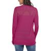 imageGRECERELLE Womens Summer Crochet Sweaters Long Sleeve Lightweight Bolero Knit CardigansHot Pink