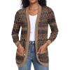 Round Flower Brown