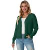 imageGRECERELLE 2025 Womens Lightweight Open Front Long Sleeve Casual Button Down VNeck Cardigan Sweater S2XLCyan Green