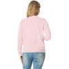 imageGRECERELLE 2025 Womens Lightweight Open Front Long Sleeve Casual Button Down VNeck Cardigan Sweater S2XLPink White