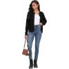 imageGRECERELLE Women Knit Cardigan Sweaters Long Sleeve Open Front Button Down Casual Trendy Jackets OutwearBlack