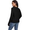 imageGRECERELLE Women Knit Cardigan Sweaters Long Sleeve Open Front Button Down Casual Trendy Jackets OutwearBlack