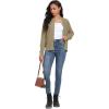 imageGRECERELLE Women Knit Cardigan Sweaters Long Sleeve Open Front Button Down Casual Trendy Jackets OutwearKhaki