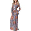 imageGRECERELLE Womens 2024 Maxi Dresses Long Sleeve Casual Long T Shirt Dress Travel Vacation OutfitsFp Peacock Blue