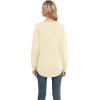 imageGRECERELLE Womens Long Sleeve Lightweight Crewneck Sweater Tops Casual Soft Knit Pullover JumperBeige