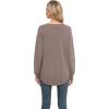 imageGRECERELLE Womens Long Sleeve Lightweight Crewneck Sweater Tops Casual Soft Knit Pullover JumperDark Apricot
