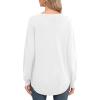 imageGRECERELLE Womens Long Sleeve Lightweight Crewneck Sweater Tops Casual Soft Knit Pullover JumperWhite