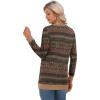 imageGRECERELLE Womens Long Sleeve Open Front Cardigan Button Down Ribbed Lightweight Knit Outerwear with PocketRound Flower Green