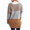 imageGRECERELLE Womens Loose Open Front Long Sleeve Chunky Knit Cable Cardigans Sweater with Pockets20 Pjkhaki Gray