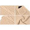 imageGRECERELLE Womens Loose Open Front Long Sleeve Chunky Knit Cable Cardigans Sweater with Pockets29 Beige