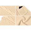 imageGRECERELLE Womens Loose Open Front Long Sleeve Chunky Knit Cable Cardigans Sweater with Pockets31 Apricot