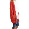 imageGRECERELLE Womens Loose Open Front Long Sleeve Chunky Knit Cable Cardigans Sweater with Pockets32 Pumpkin