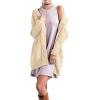 imageGRECERELLE Womens Loose Open Front Long Sleeve Chunky Knit Cable Cardigans Sweater with Pockets33 Off White