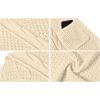 imageGRECERELLE Womens Loose Open Front Long Sleeve Chunky Knit Cable Cardigans Sweater with Pockets33 Off White
