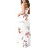 imageGRECERELLE Womens Sleeveless Racerback Maxi Dress Floral Print Casual Long Dresses with PocketsFlower White