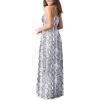 imageGRECERELLE Womens Sleeveless Racerback Maxi Dress Floral Print Casual Long Dresses with PocketsSnakeprint White