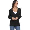 imageGRECERELLE Womens Summer Crochet Cardigans Long Sleeve Lightweight Casual Knit SweatersBlack