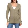 imageGRECERELLE Womens Summer Crochet Cardigans Long Sleeve Lightweight Casual Knit SweatersKhaki