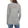 imageGRECERELLE Womens Summer Crochet Cardigans Long Sleeve Lightweight Casual Knit SweatersLight Gray