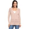 imageGRECERELLE Womens Summer Crochet Cardigans Long Sleeve Lightweight Casual Knit SweatersLight Pink