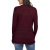 imageGRECERELLE Womens Summer Crochet Cardigans Long Sleeve Lightweight Casual Knit SweatersWine Red