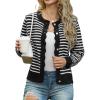 Striped-black White