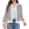 Striped-white Black