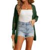 imageGRECERELLE 2025 Women Summer Crochet Boho Long Sleeve Lightweight Oversized Open Front Cardigan Sweaters Kimonos TopsDark Green