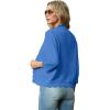 imageGRECERELLE Womens 34 Sleeve Summer Lightweight Knit Cropped Shrugs Cardigan SweaterSky Blue