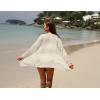 imageGRECERELLE Womens Lightweight Crochet Long Sleeve Loose Casual Open Front Cardigan Drape Sweaters Boho Summer Beach CoverupsApricot