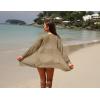 imageGRECERELLE Womens Lightweight Crochet Long Sleeve Loose Casual Open Front Cardigan Drape Sweaters Boho Summer Beach CoverupsKhaki
