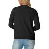 imageGRECERELLE Womens Long Sleeve Lightweight Crewneck Casual Cardigan Sweater S2XL01 Black