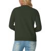 imageGRECERELLE Womens Long Sleeve Lightweight Crewneck Casual Cardigan Sweater S2XLArmy Green