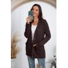 imageGRECERELLE Womens Long Sleeve Loose Knit Cable Open Front Button Down Cardigan Sweater Outerwear Coat with Pockets24coffee