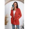 imageGRECERELLE Womens Long Sleeve Loose Knit Cable Open Front Button Down Cardigan Sweater Outerwear Coat with Pockets26pumpkin