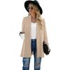 imageGRECERELLE Womens Long Sleeve Open Front Lightweight Casual Business Dressy Cardigan Sweater Fall Winter01 Khaki