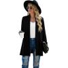 imageGRECERELLE Womens Long Sleeve Open Front Lightweight Casual Business Dressy Cardigan Sweater Fall Winter02 Black