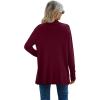 imageGRECERELLE Womens Long Sleeve Open Front Lightweight Casual Business Dressy Cardigan Sweater Fall Winter03 Wine Red
