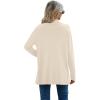 imageGRECERELLE Womens Long Sleeve Open Front Lightweight Casual Business Dressy Cardigan Sweater Fall WinterApricot