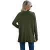 imageGRECERELLE Womens Long Sleeve Open Front Lightweight Casual Business Dressy Cardigan Sweater Fall WinterArmy Green