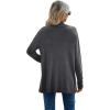 imageGRECERELLE Womens Long Sleeve Open Front Lightweight Casual Business Dressy Cardigan Sweater Fall WinterCarbon Grey