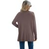 imageGRECERELLE Womens Long Sleeve Open Front Lightweight Casual Business Dressy Cardigan Sweater Fall WinterDark Khaki