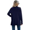 imageGRECERELLE Womens Long Sleeve Open Front Lightweight Casual Business Dressy Cardigan Sweater Fall WinterNavy Blue