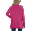 imageGRECERELLE Womens Long Sleeve Open Front Lightweight Casual Business Dressy Cardigan Sweater Fall WinterPeach Red