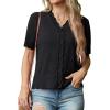 imageGRECERELLE Womens Summer Lightweight Short Sleeve Cropped Cardigan VNeck Knit Sweater Shrug for Dressy01 Black